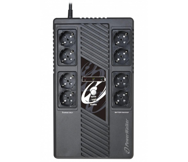 Power Walker LINE-INTERACTIVE (1000VA/600W, 8x FR, USB) - 621068 - zdjęcie 3